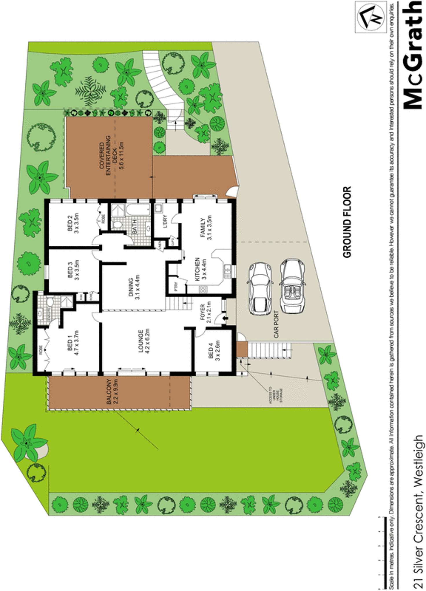 Floorplan of Homely house listing, 21 Silver Crescent, Westleigh NSW 2120