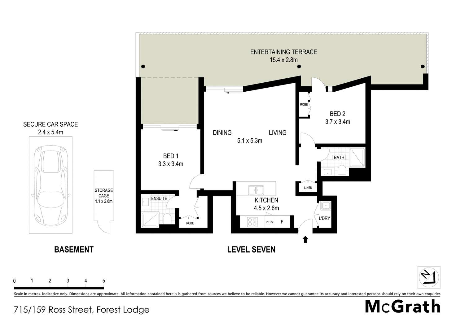 Floorplan of Homely apartment listing, 715/159 Ross Street, Forest Lodge NSW 2037