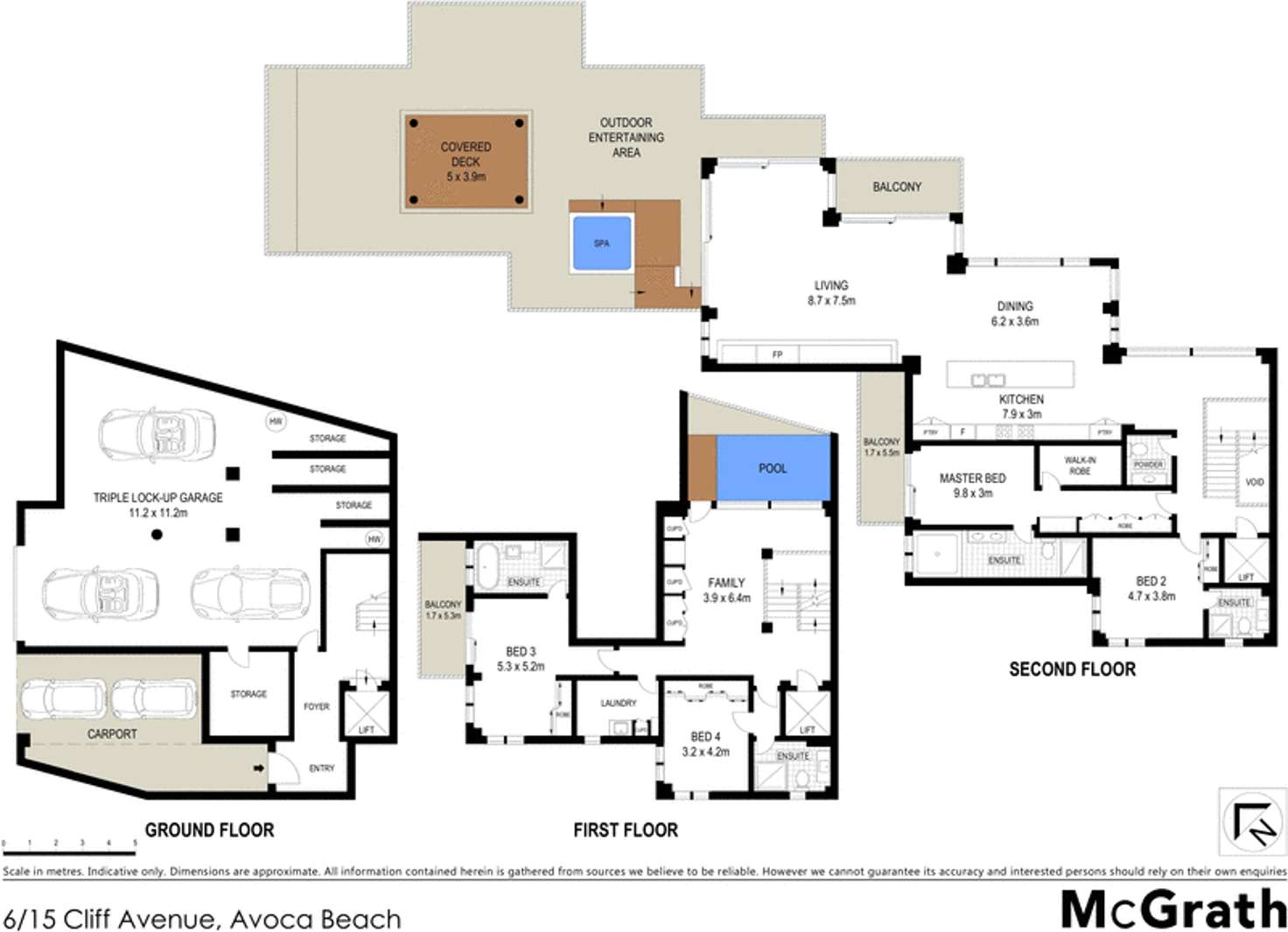 Floorplan of Homely apartment listing, 6/15 Cliff Avenue, Avoca Beach NSW 2251