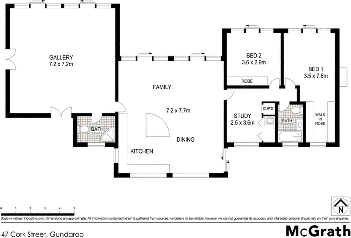 Floorplan of Homely house listing, 47 Cork Street, Gundaroo NSW 2620