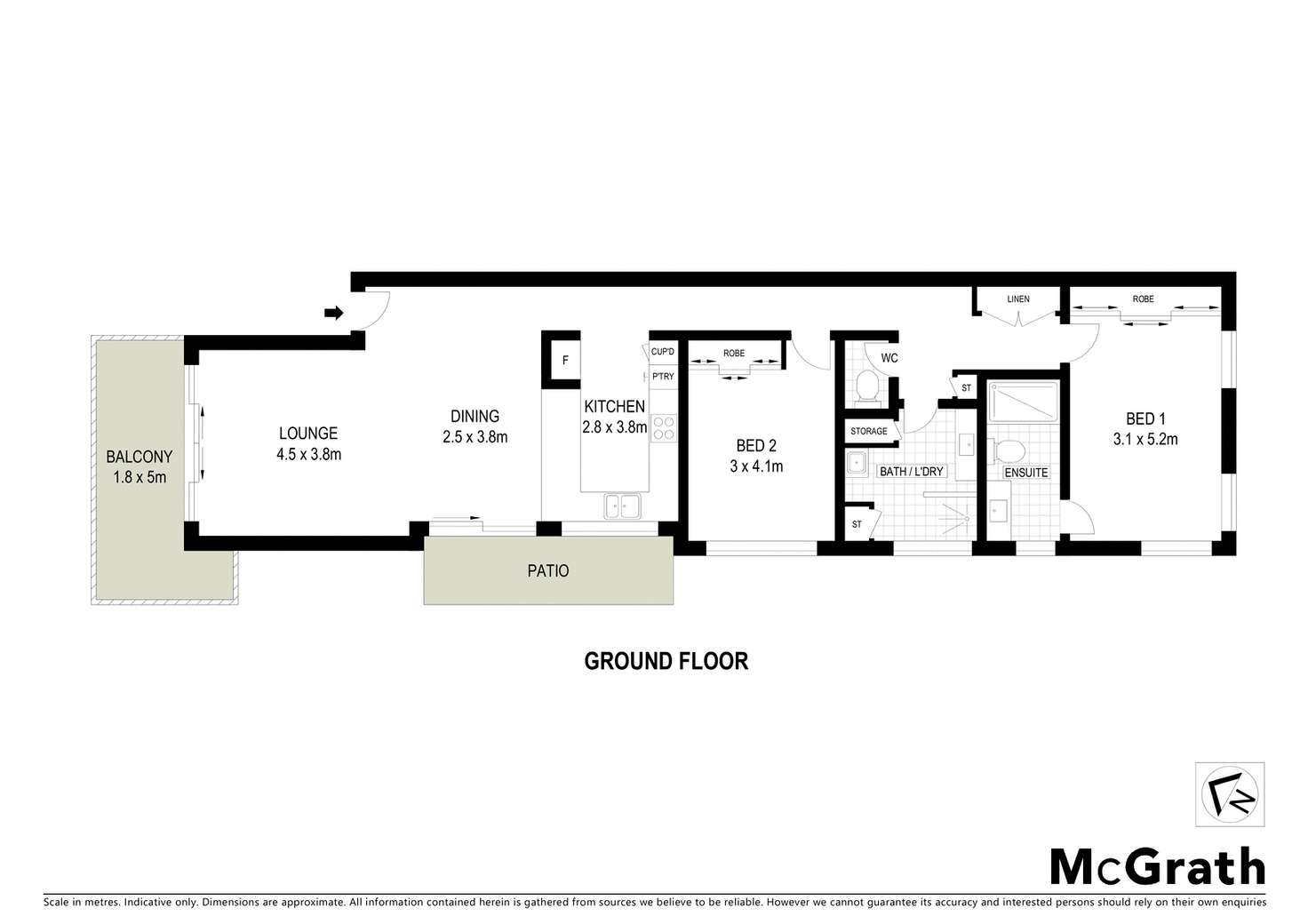 Floorplan of Homely apartment listing, 2/122 Lighthouse Road, Byron Bay NSW 2481