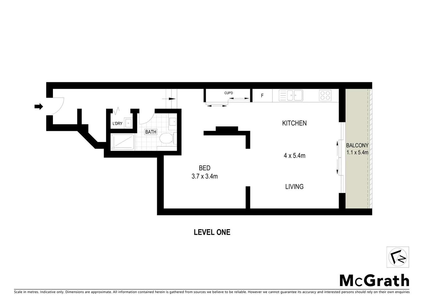 Floorplan of Homely apartment listing, 1/26 Hassall Street, Parramatta NSW 2150