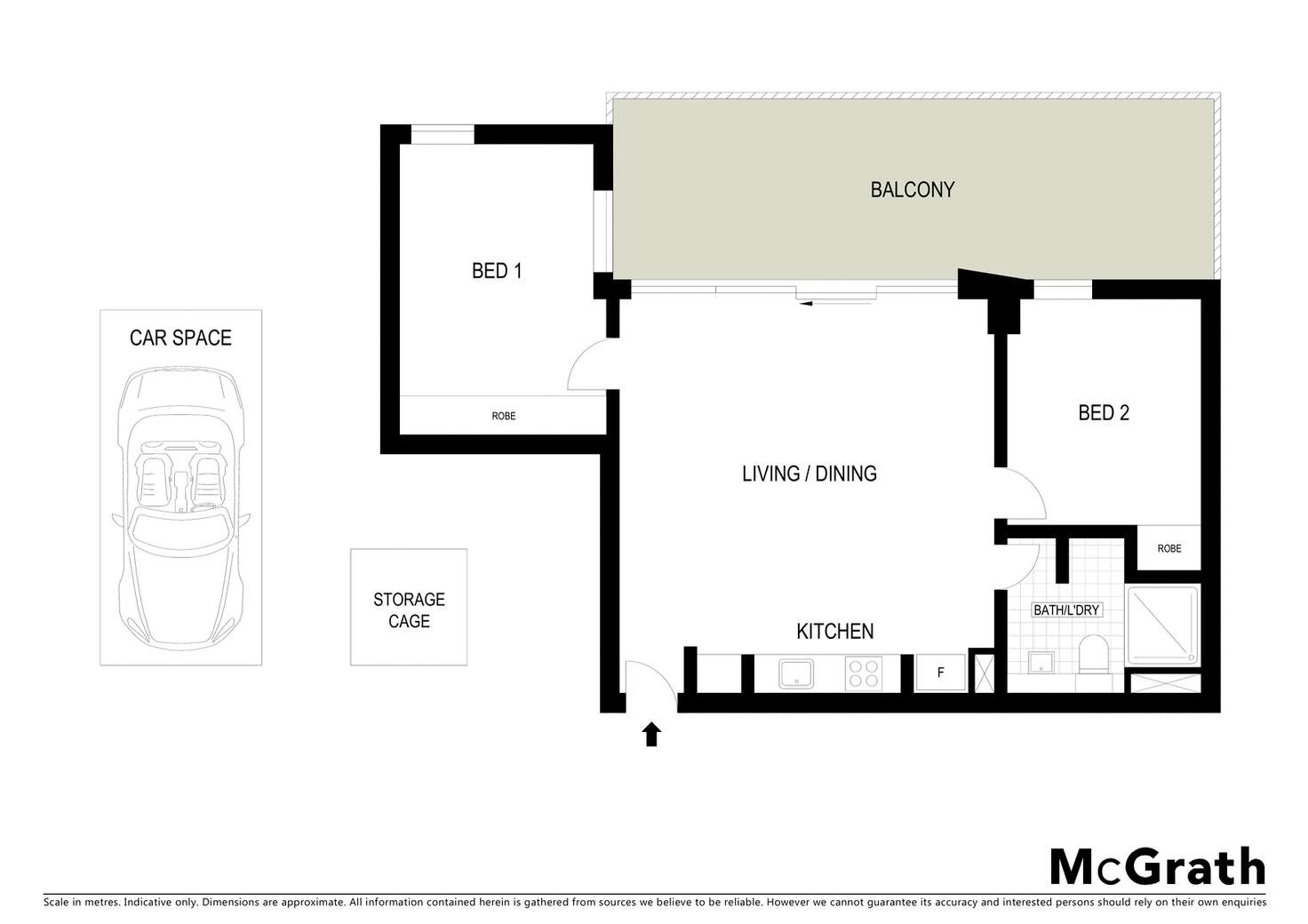 Floorplan of Homely apartment listing, 405/135 Inkerman Street, St Kilda VIC 3182