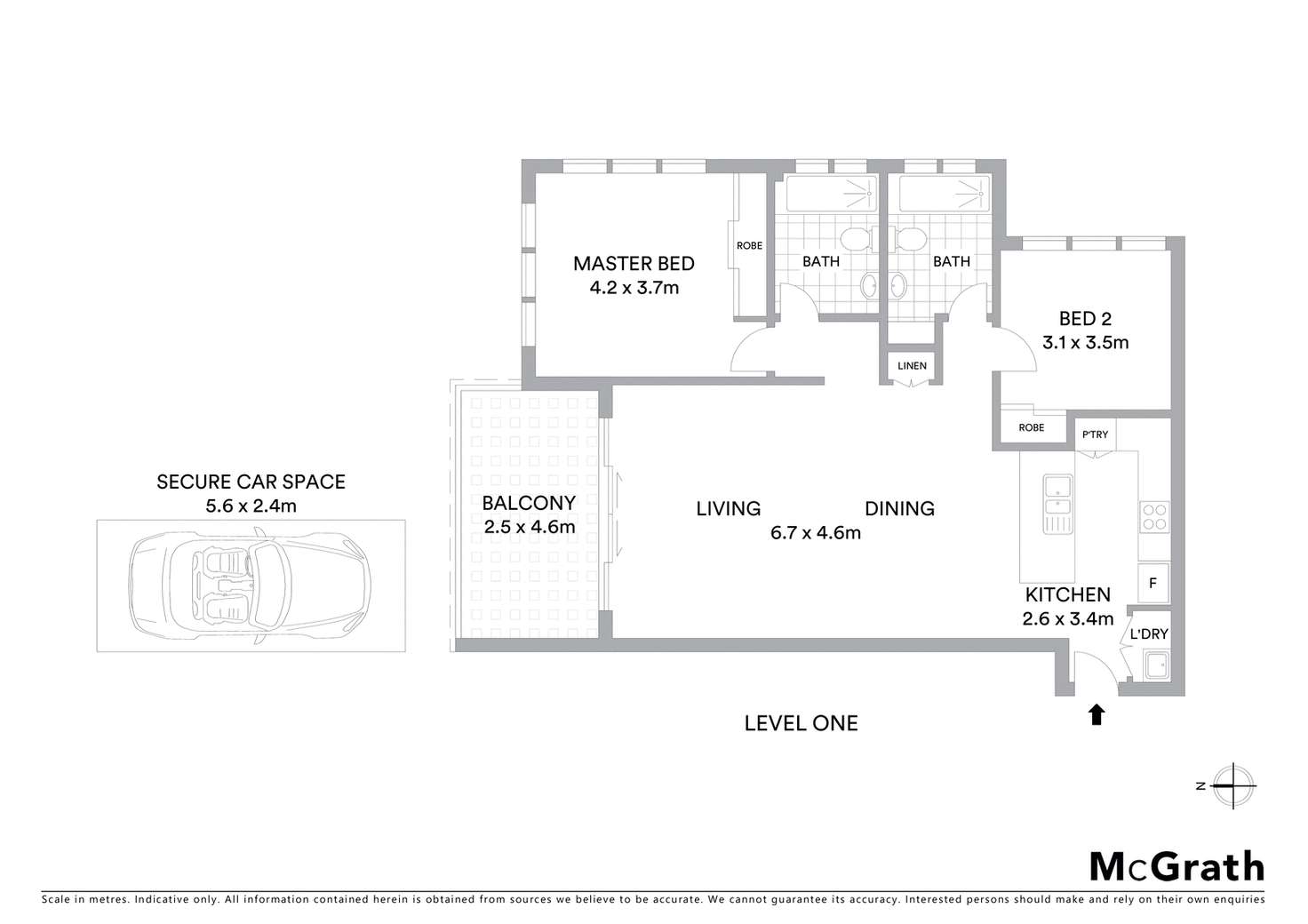 Floorplan of Homely apartment listing, 16/46 Kentwell Road, Allambie Heights NSW 2100