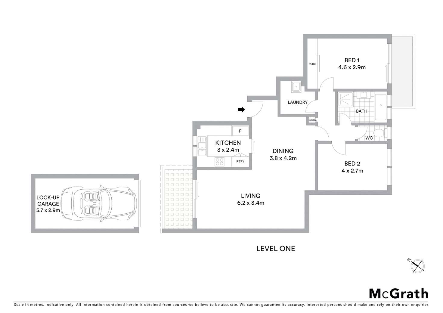 Floorplan of Homely apartment listing, 6/6 Benton Avenue, Artarmon NSW 2064