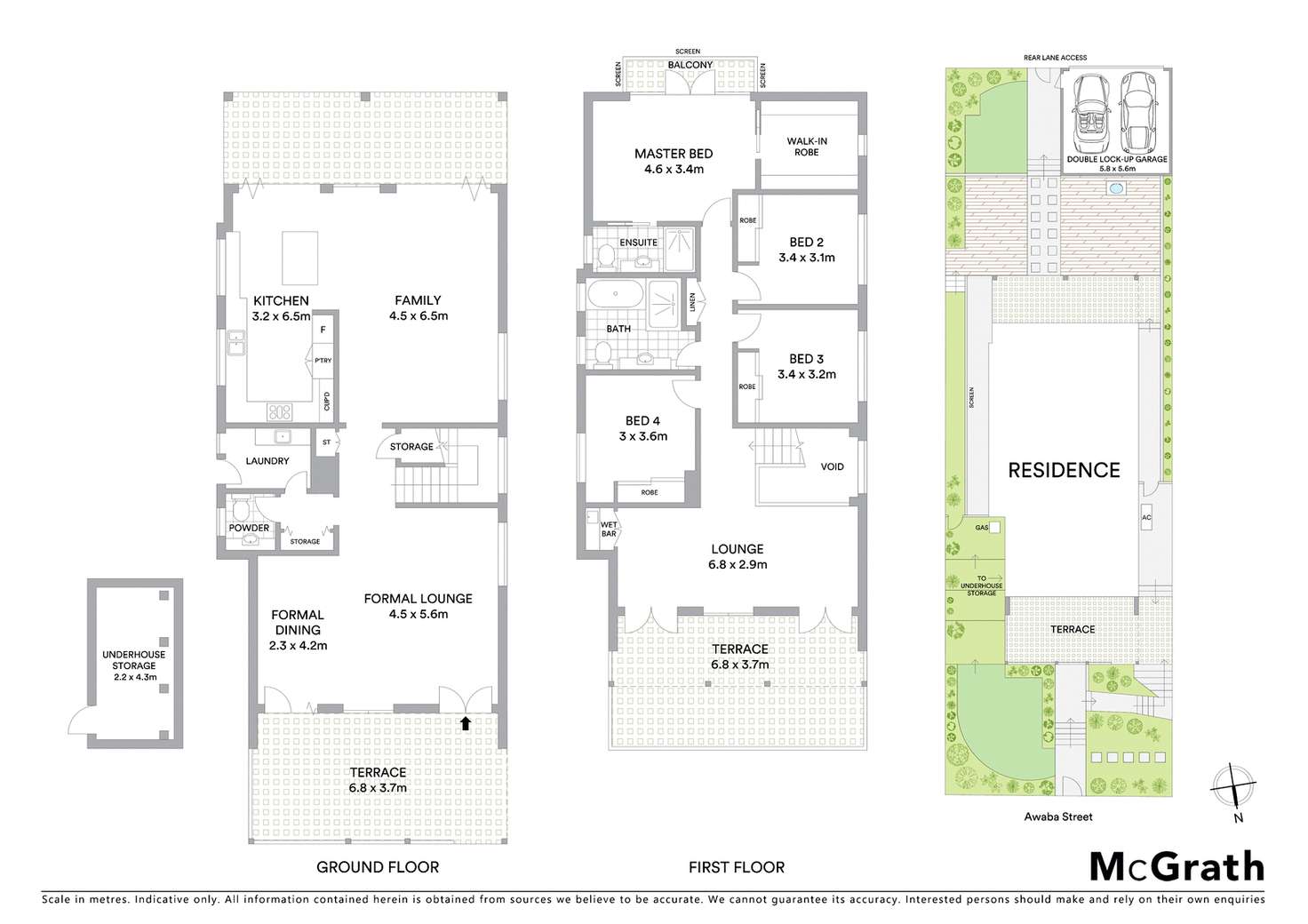 Floorplan of Homely house listing, 130 Awaba Street, Mosman NSW 2088