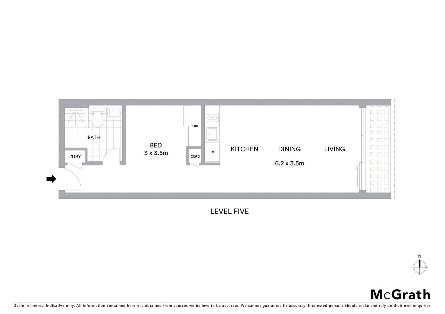 Floorplan of Homely apartment listing, 518/88 Archer Street, Chatswood NSW 2067