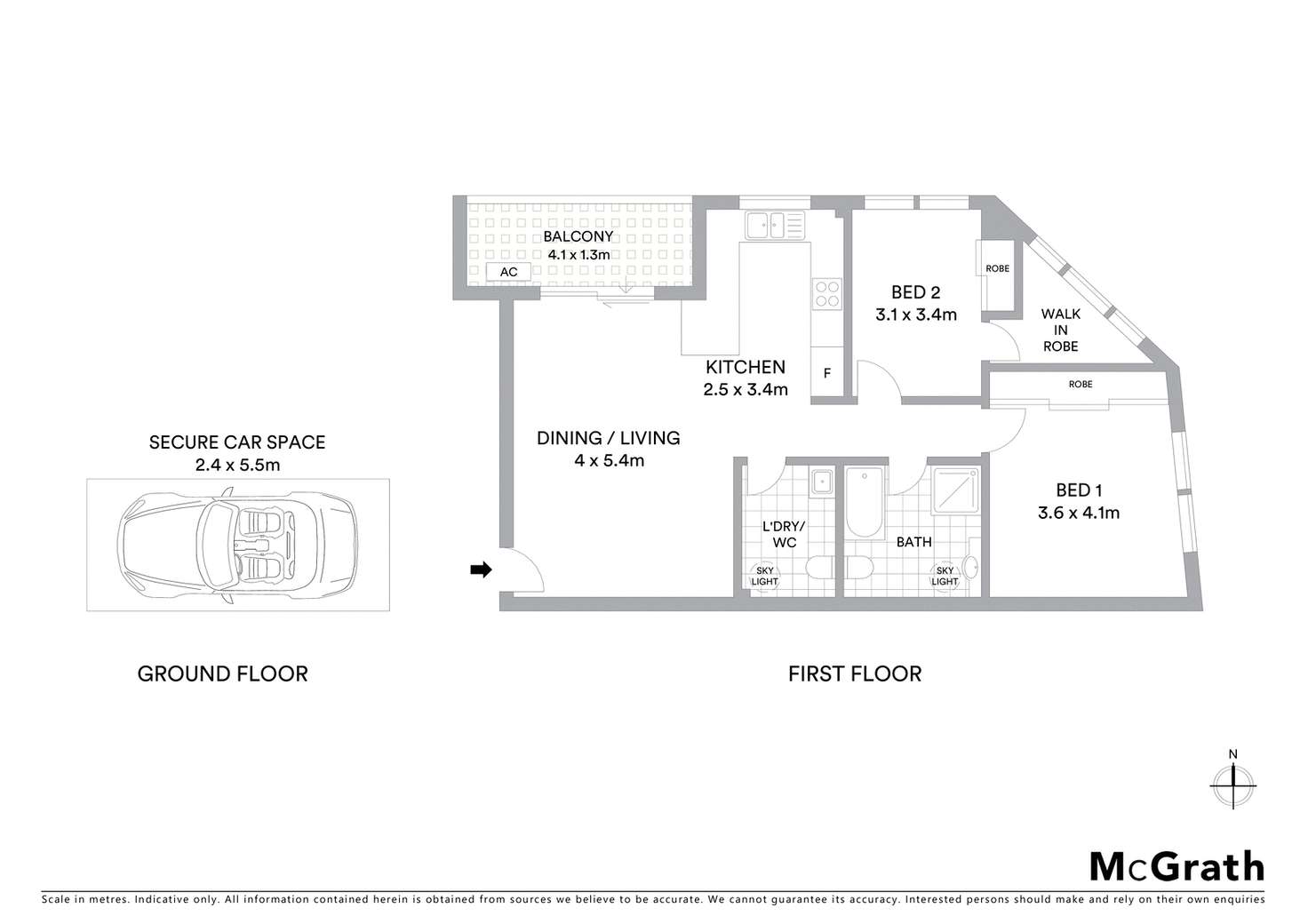 Floorplan of Homely unit listing, 2/2 Lock Street, Blacktown NSW 2148