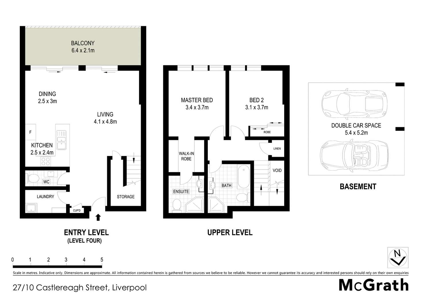 Floorplan of Homely apartment listing, 27/10 Castlereagh Street, Liverpool NSW 2170