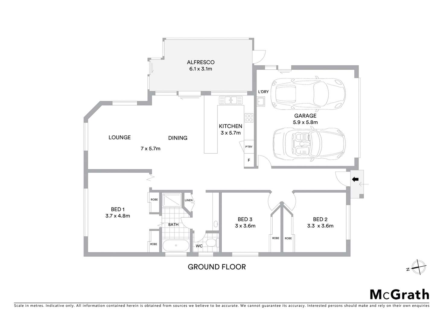 Floorplan of Homely house listing, 5 Mulloway Place, Ballina NSW 2478