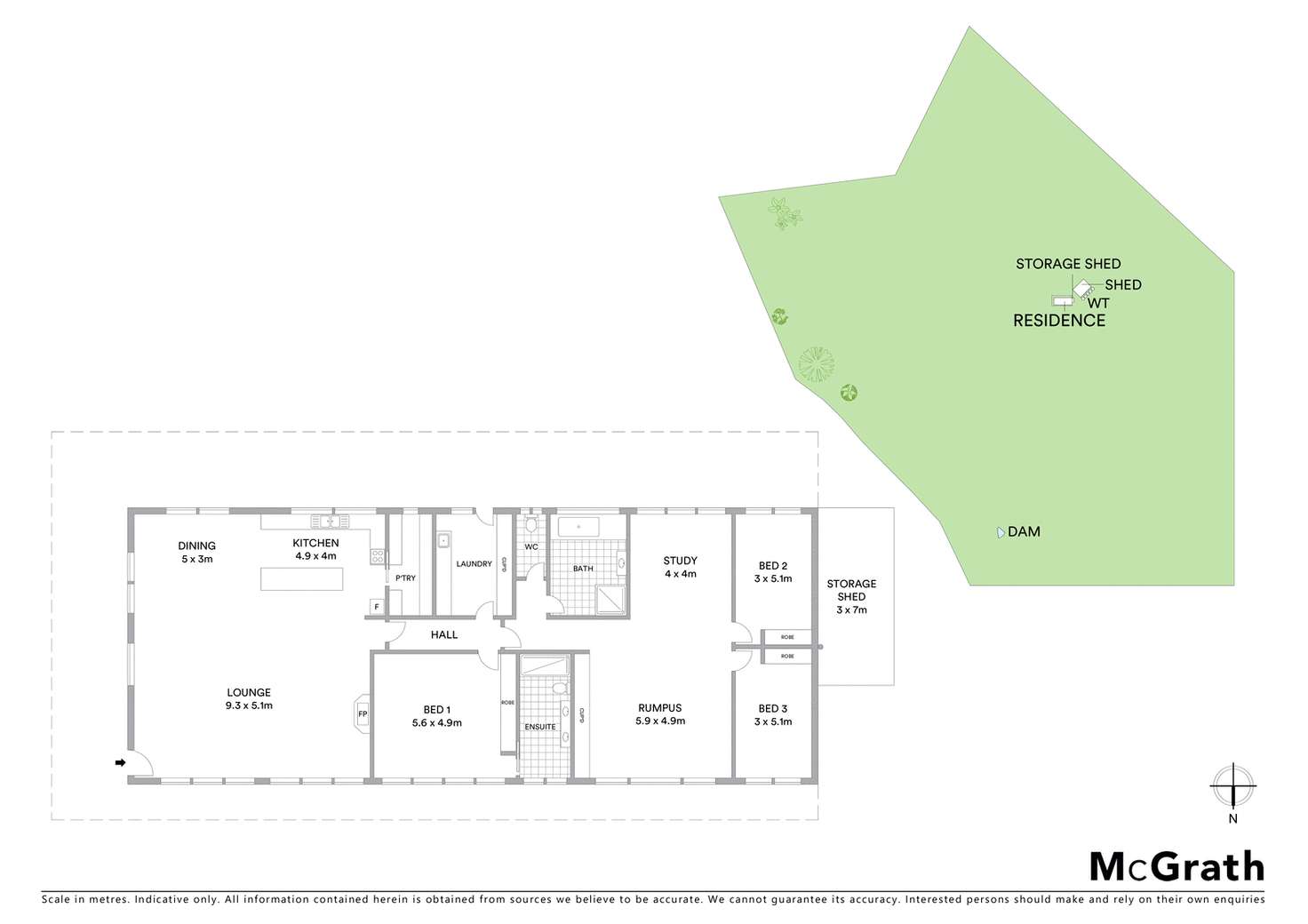 Floorplan of Homely residentialLand listing, 583 Dairy Creek Road, Gundaroo NSW 2620