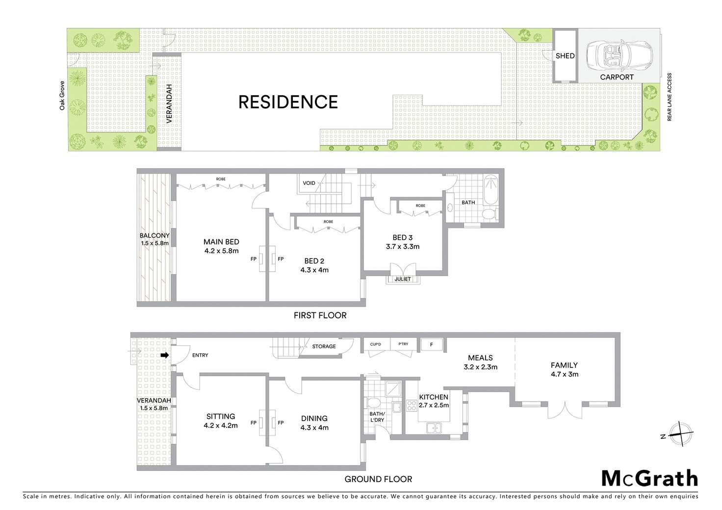 Floorplan of Homely house listing, 11 Oak Grove, Ripponlea VIC 3185