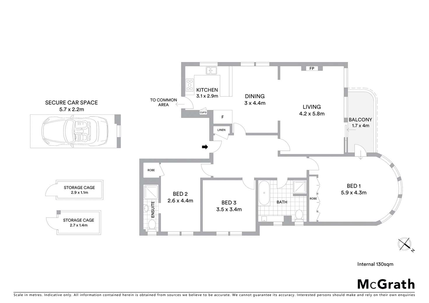 Floorplan of Homely apartment listing, 2/5 Gladswood Gardens, Double Bay NSW 2028