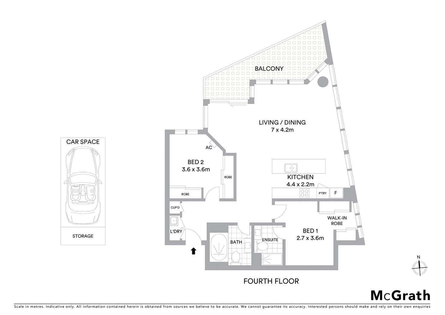 Floorplan of Homely apartment listing, 101/3 St Kilda Road, St Kilda VIC 3182