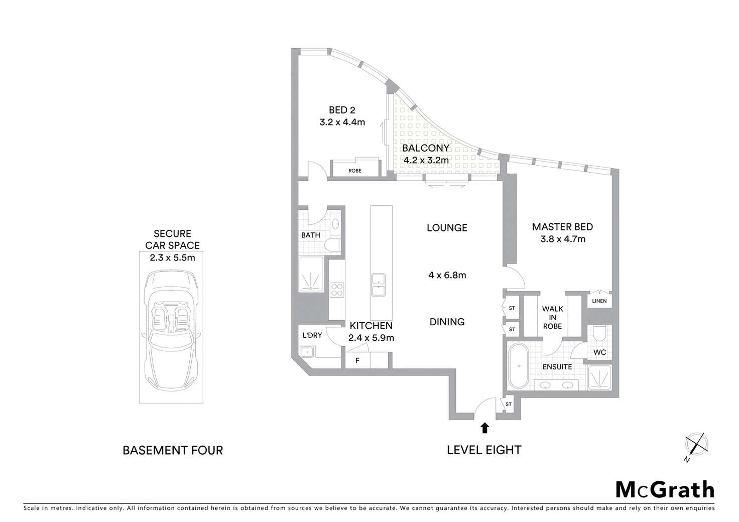 Floorplan of Homely apartment listing, 803/140 Alice Street, Brisbane City QLD 4000
