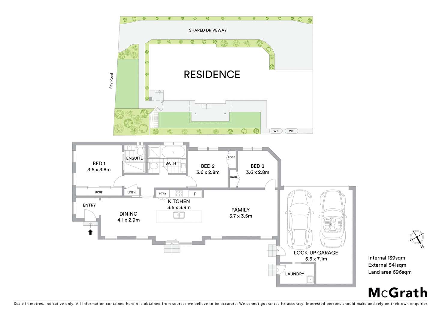 Floorplan of Homely semiDetached listing, 105 Bay Road, Blue Bay NSW 2261