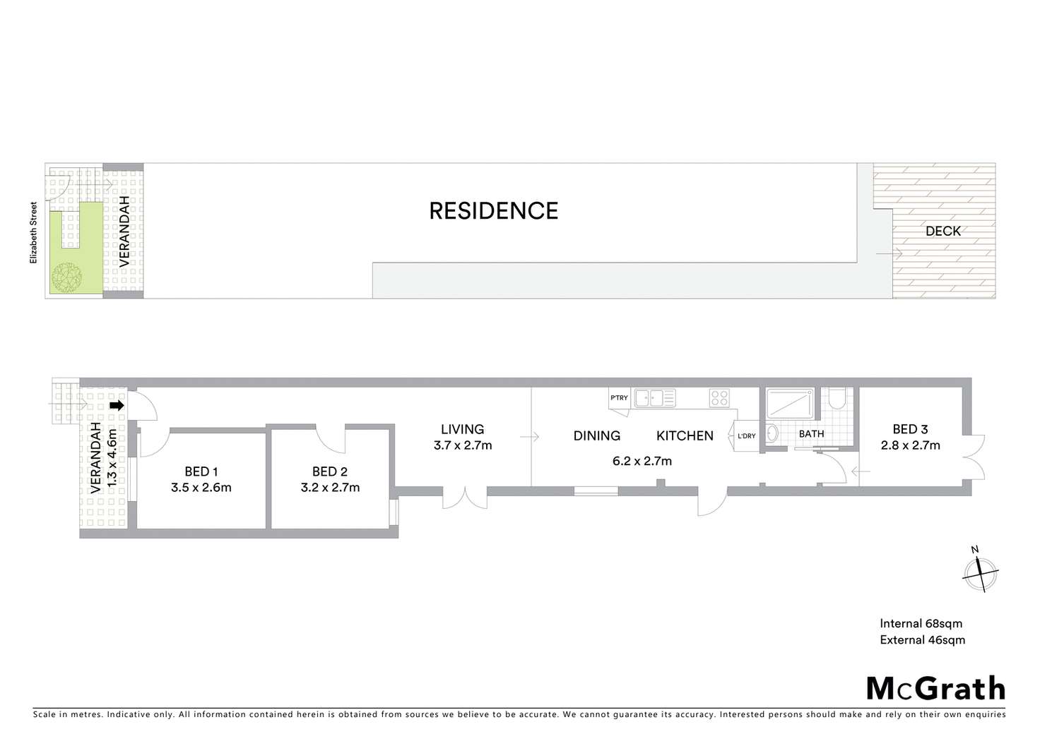 Floorplan of Homely house listing, 848 Elizabeth Street, Waterloo NSW 2017