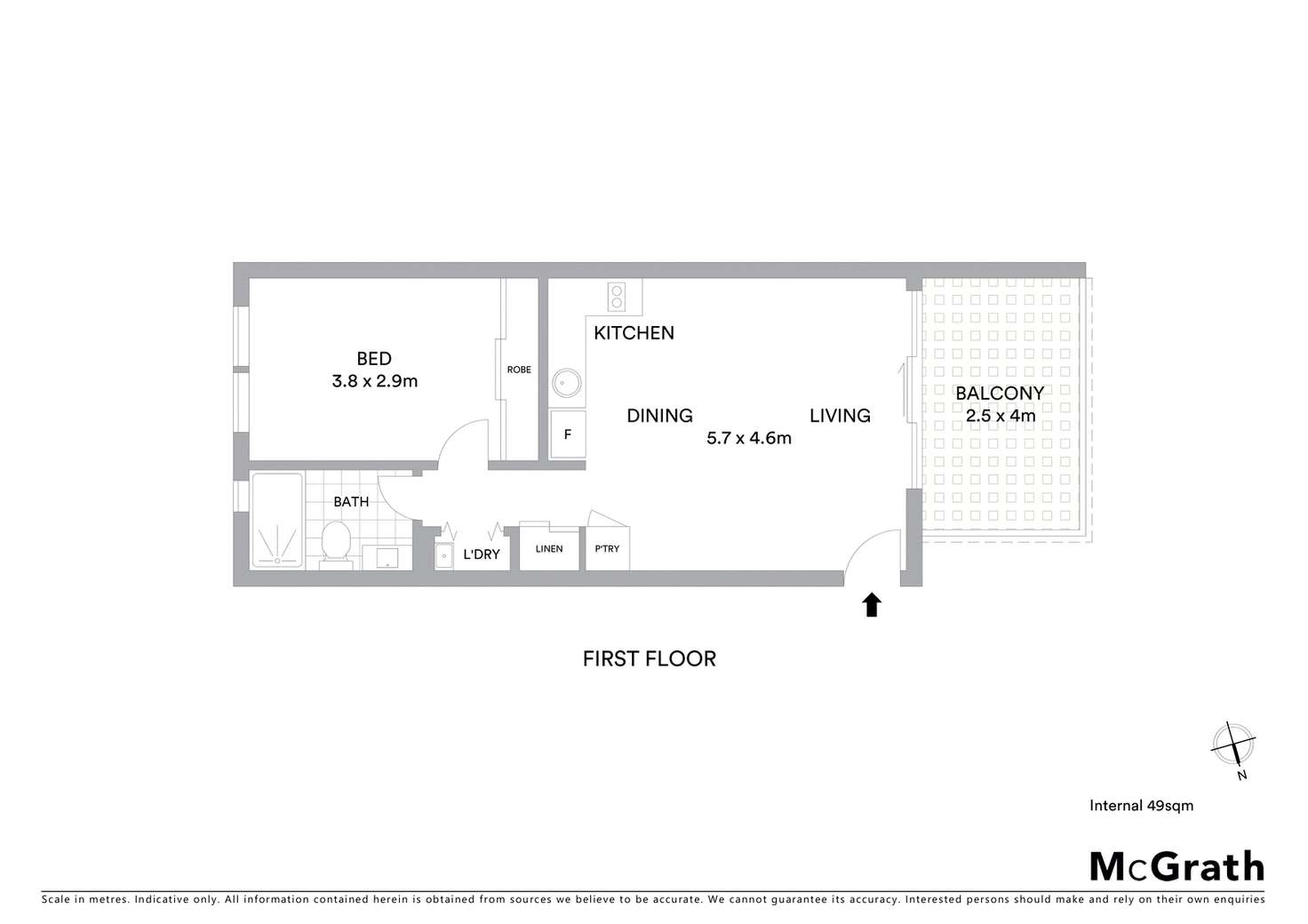 Floorplan of Homely apartment listing, 9/126 Thynne Street, Bruce ACT 2617