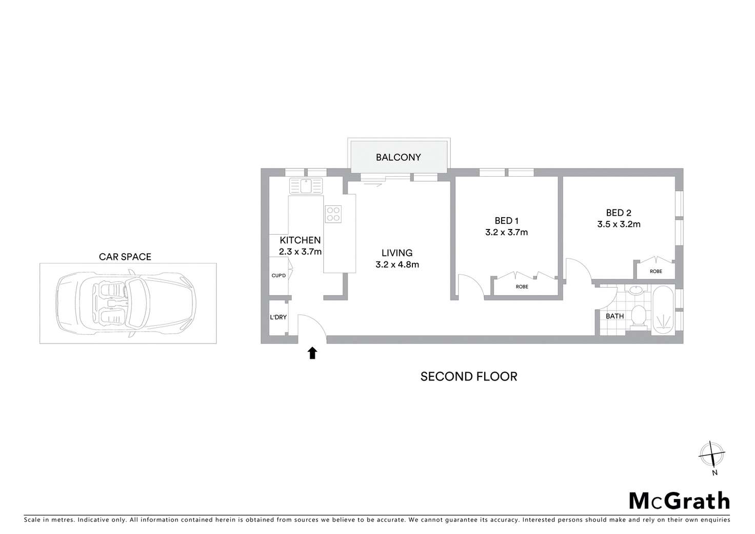 Floorplan of Homely apartment listing, 14/49 Kooyong Road, Armadale VIC 3143