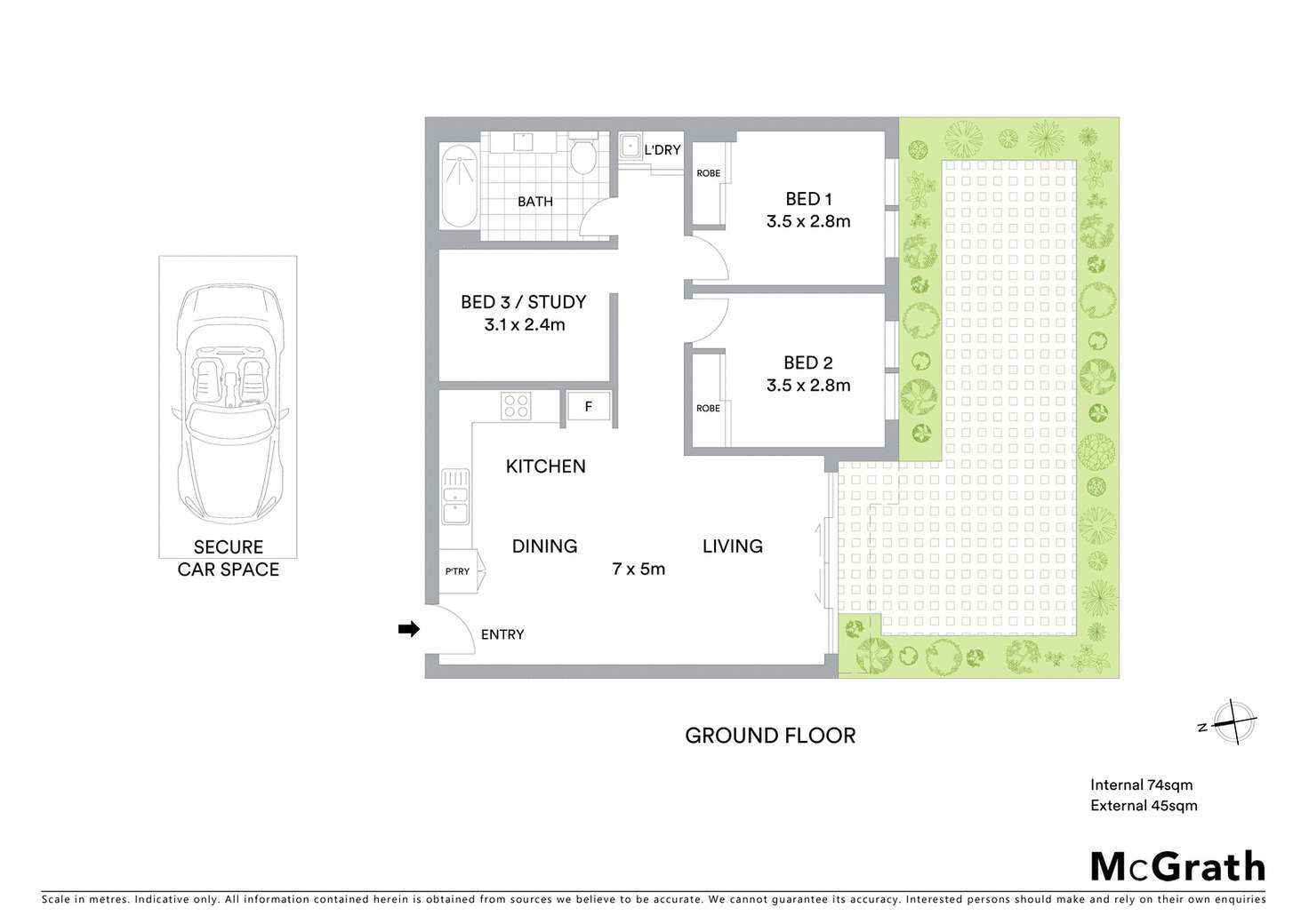 Floorplan of Homely apartment listing, 8/155 Gordon Street, Footscray VIC 3011
