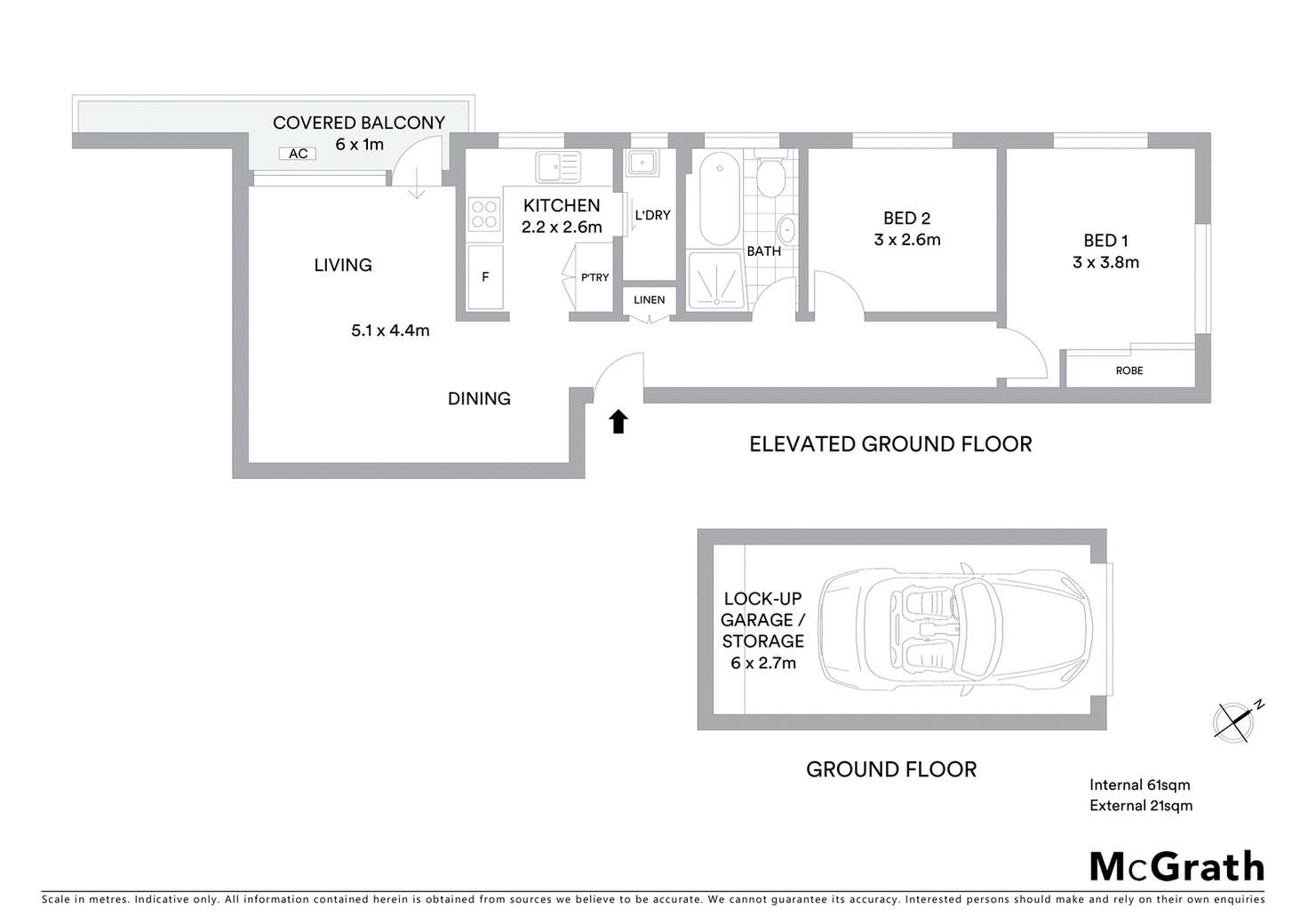 Floorplan of Homely apartment listing, 3/8 Cowell Street, Ryde NSW 2112