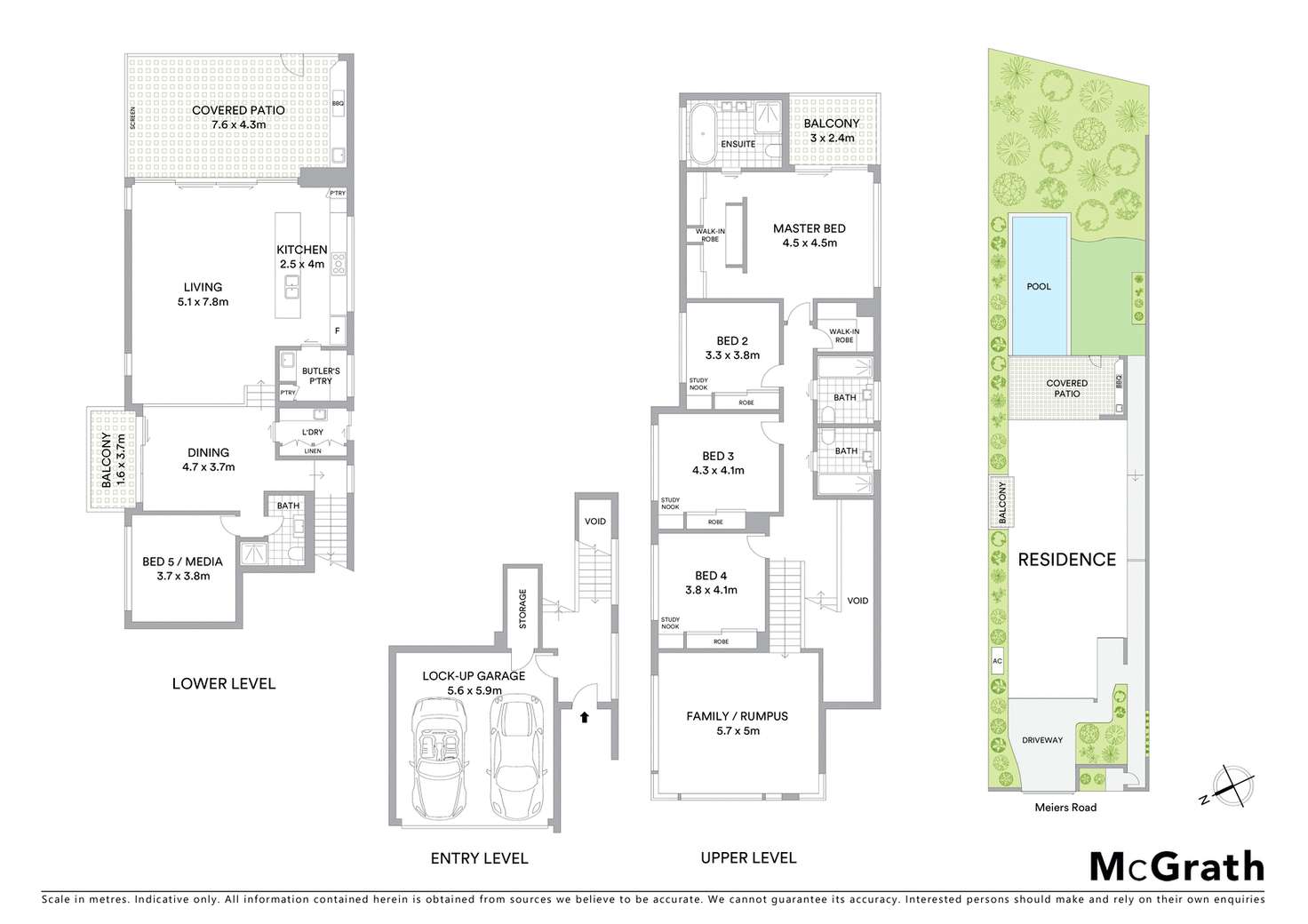 Floorplan of Homely house listing, 5A Meiers Road, Indooroopilly QLD 4068