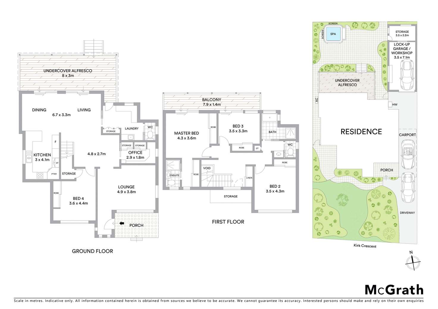 Floorplan of Homely house listing, 9 Kirk Crescent, Kirrawee NSW 2232