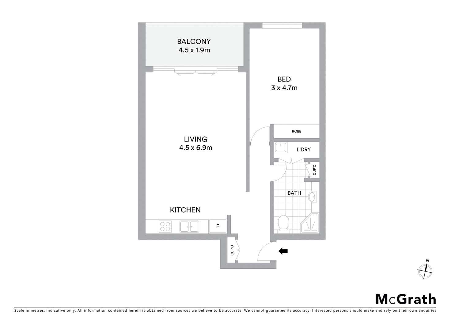 Floorplan of Homely apartment listing, 16C/21 Beissel Street, Belconnen ACT 2617