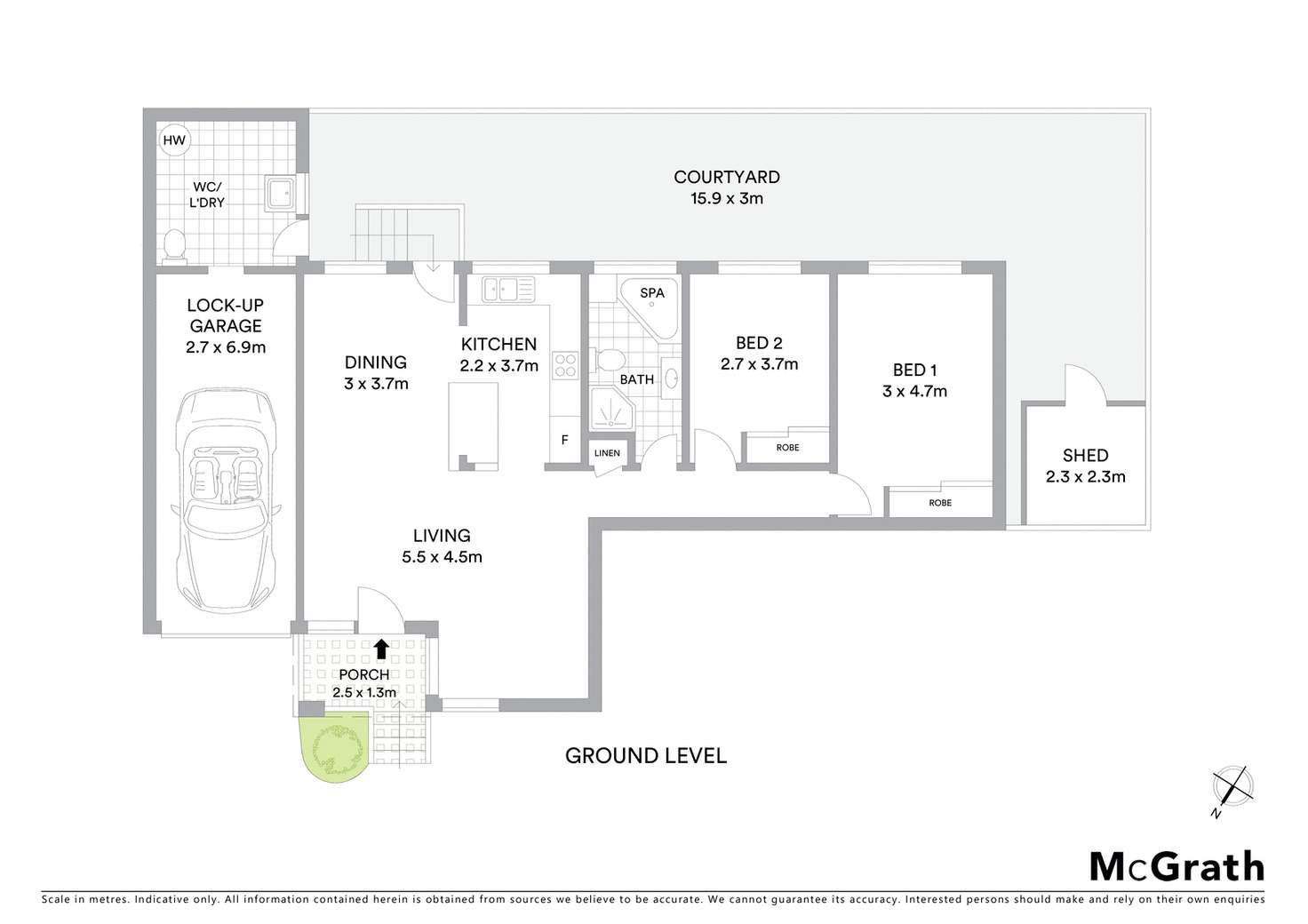 Floorplan of Homely villa listing, 5/71 St Georges Road, Bexley NSW 2207