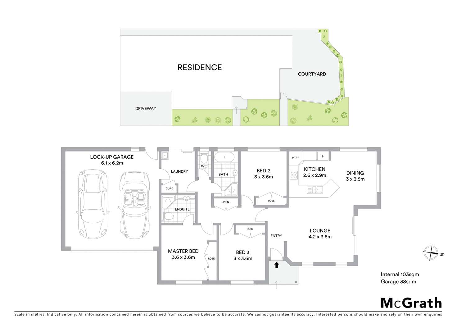 Floorplan of Homely townhouse listing, 11/7-9 Waterloo Street, Queanbeyan NSW 2620