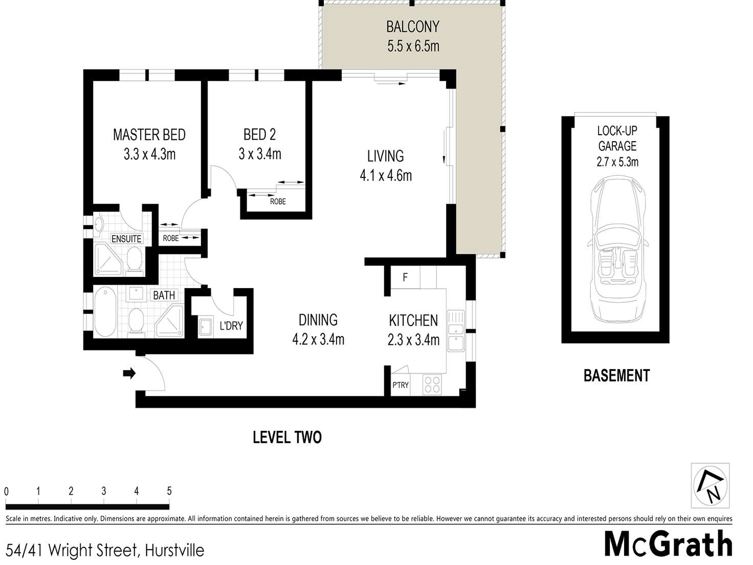 Floorplan of Homely unit listing, 54/41 Wright Street, Hurstville NSW 2220