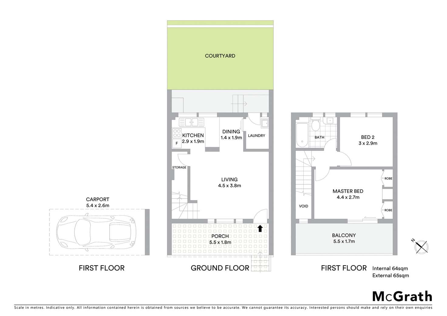 Floorplan of Homely townhouse listing, 4/27 Mowatt Street, Queanbeyan NSW 2620