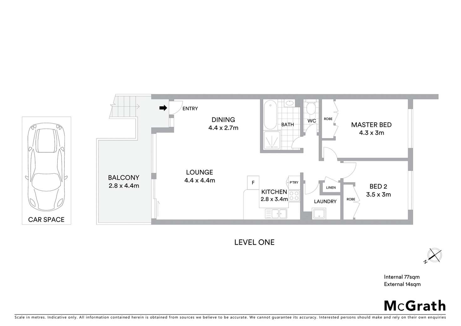 Floorplan of Homely townhouse listing, 12/94 Collett Street, Queanbeyan NSW 2620