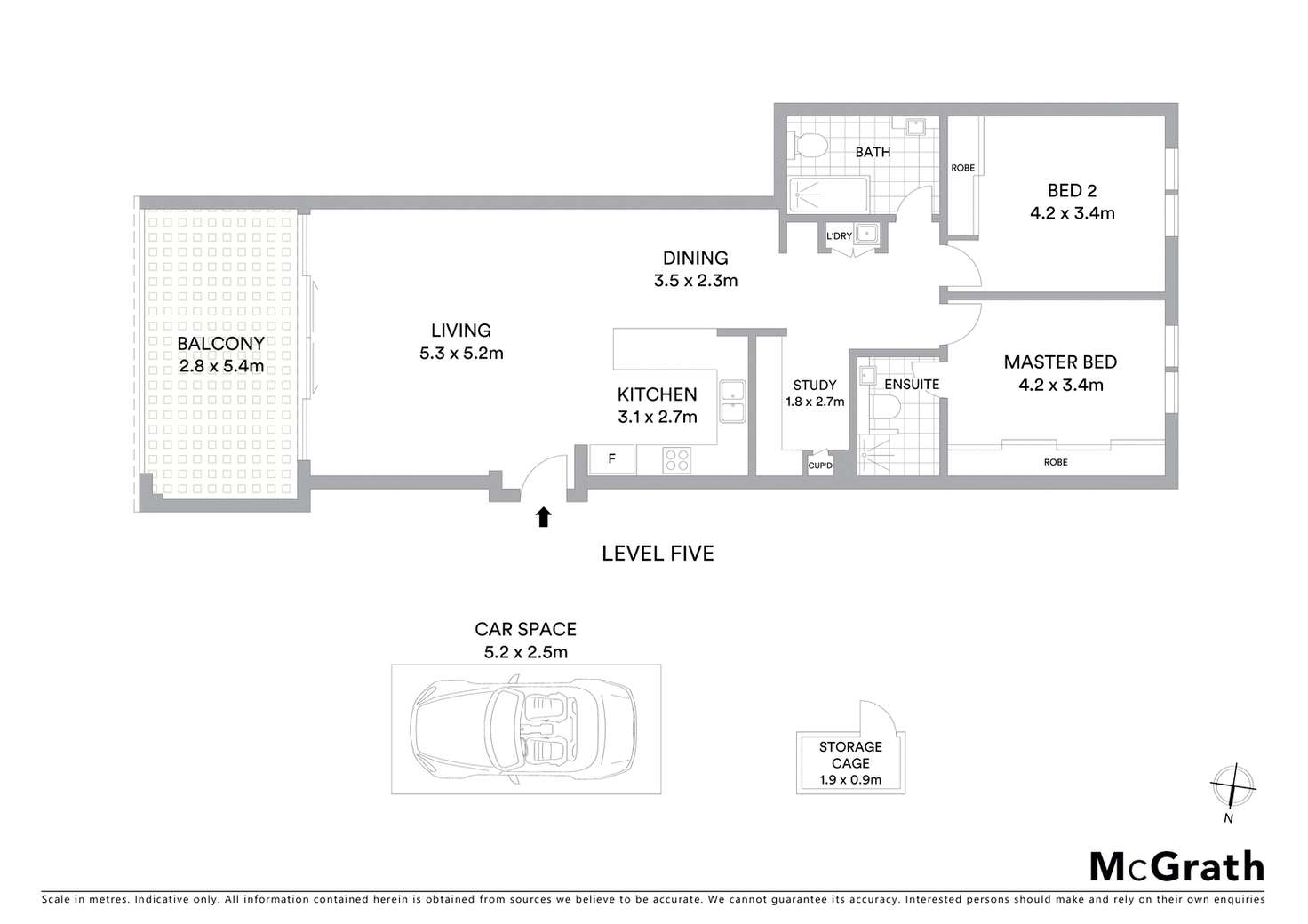 Floorplan of Homely apartment listing, 504/72 Gordon Crescent, Lane Cove NSW 2066