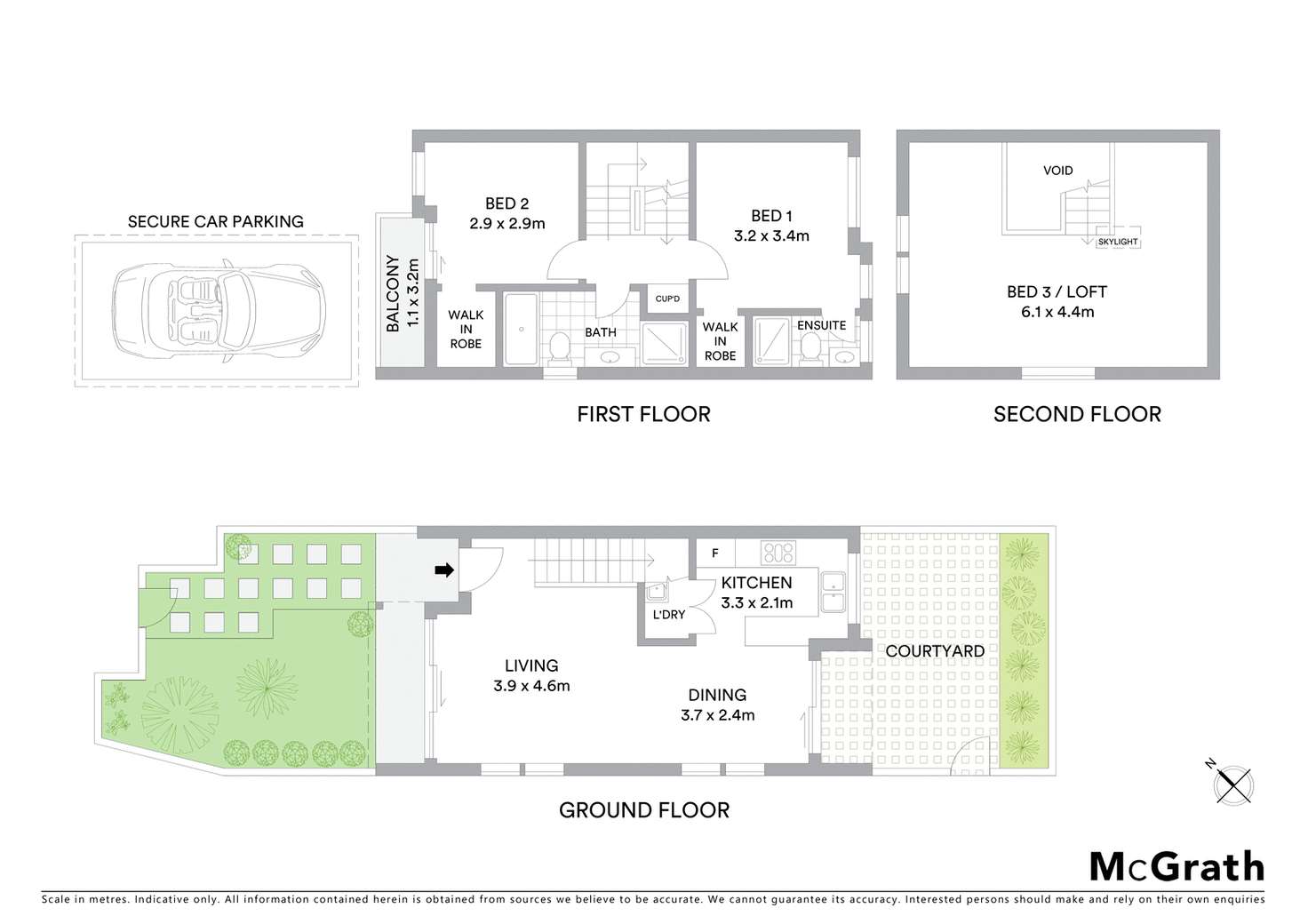 Floorplan of Homely townhouse listing, 6/17 Haldane Street, Asquith NSW 2077