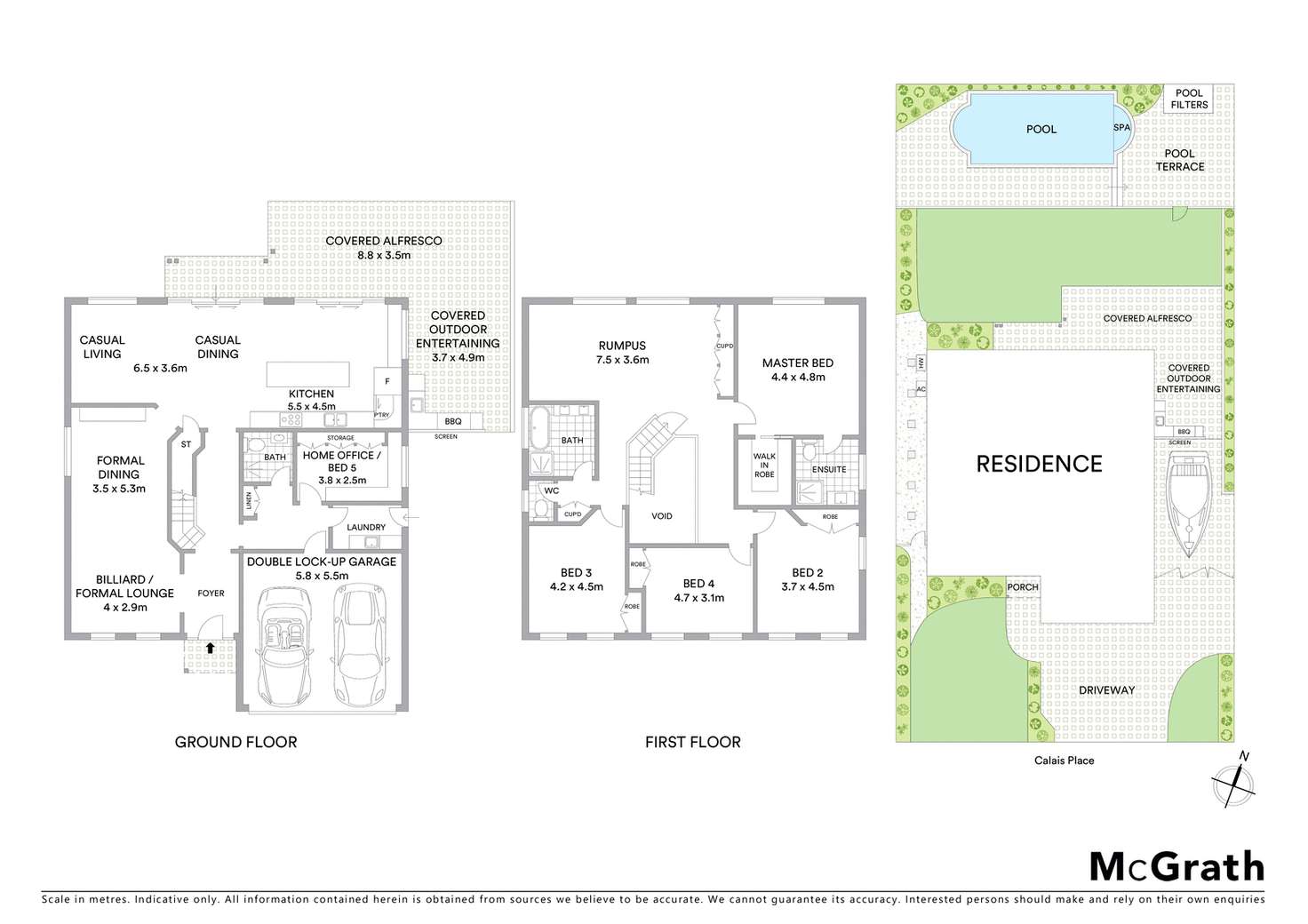 Floorplan of Homely house listing, 4 Calais Place, Castle Hill NSW 2154