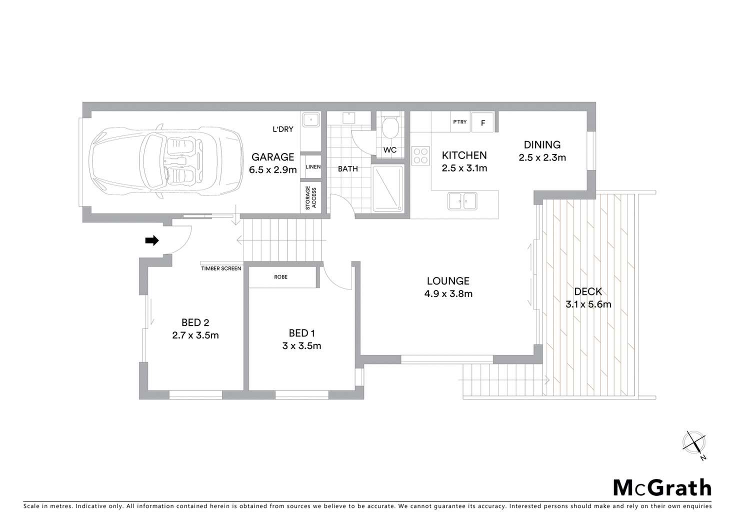 Floorplan of Homely townhouse listing, 4/1A Pioneer Parade, Banora Point NSW 2486