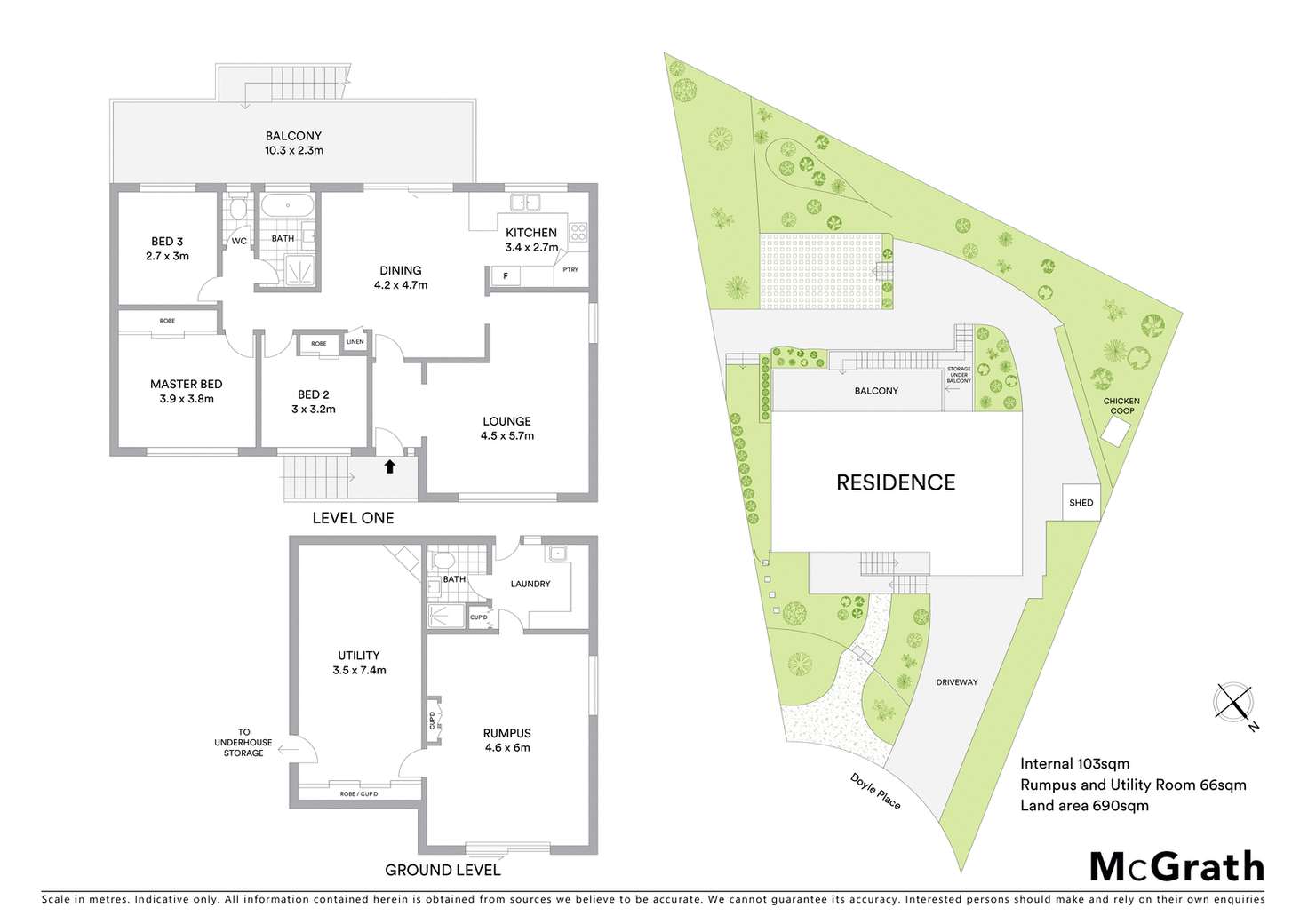 Floorplan of Homely house listing, 15 Doyle Place, Queanbeyan NSW 2620