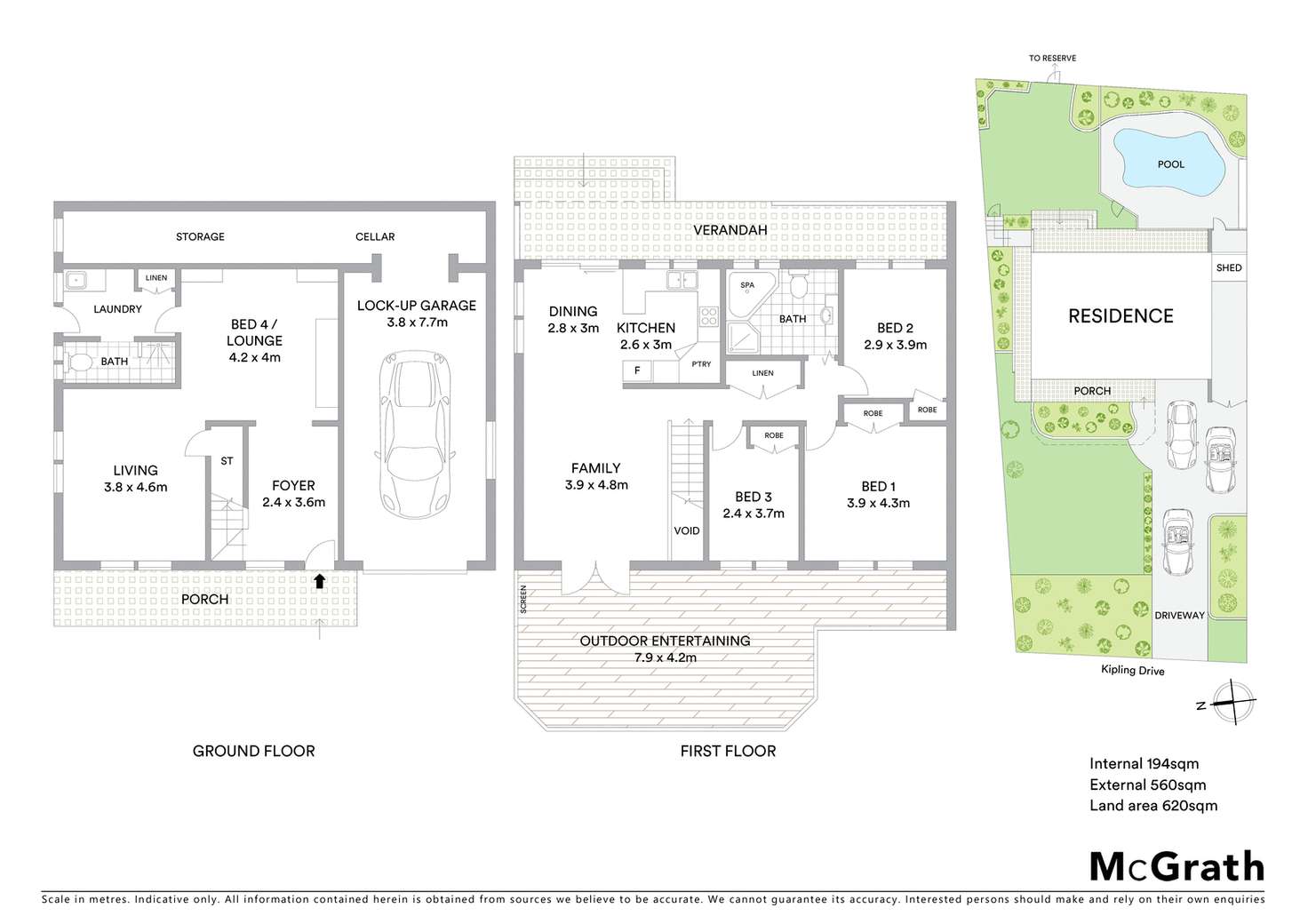 Floorplan of Homely house listing, 4 Kipling Drive, Bateau Bay NSW 2261