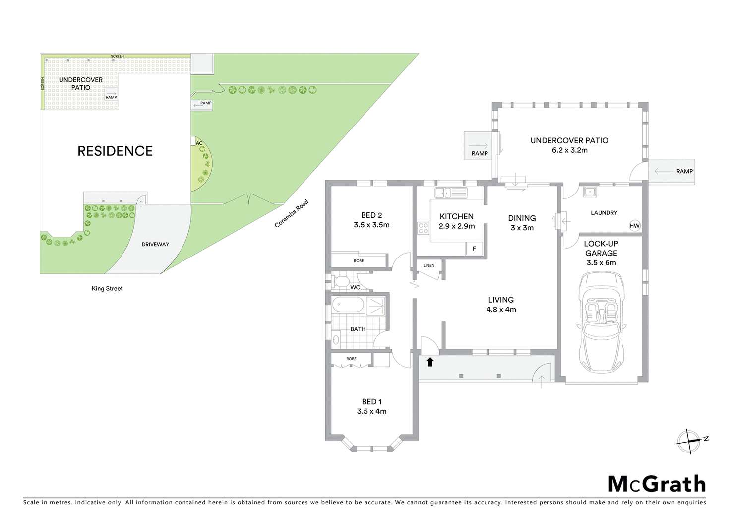 Floorplan of Homely villa listing, 1/68 King Street, Coffs Harbour NSW 2450