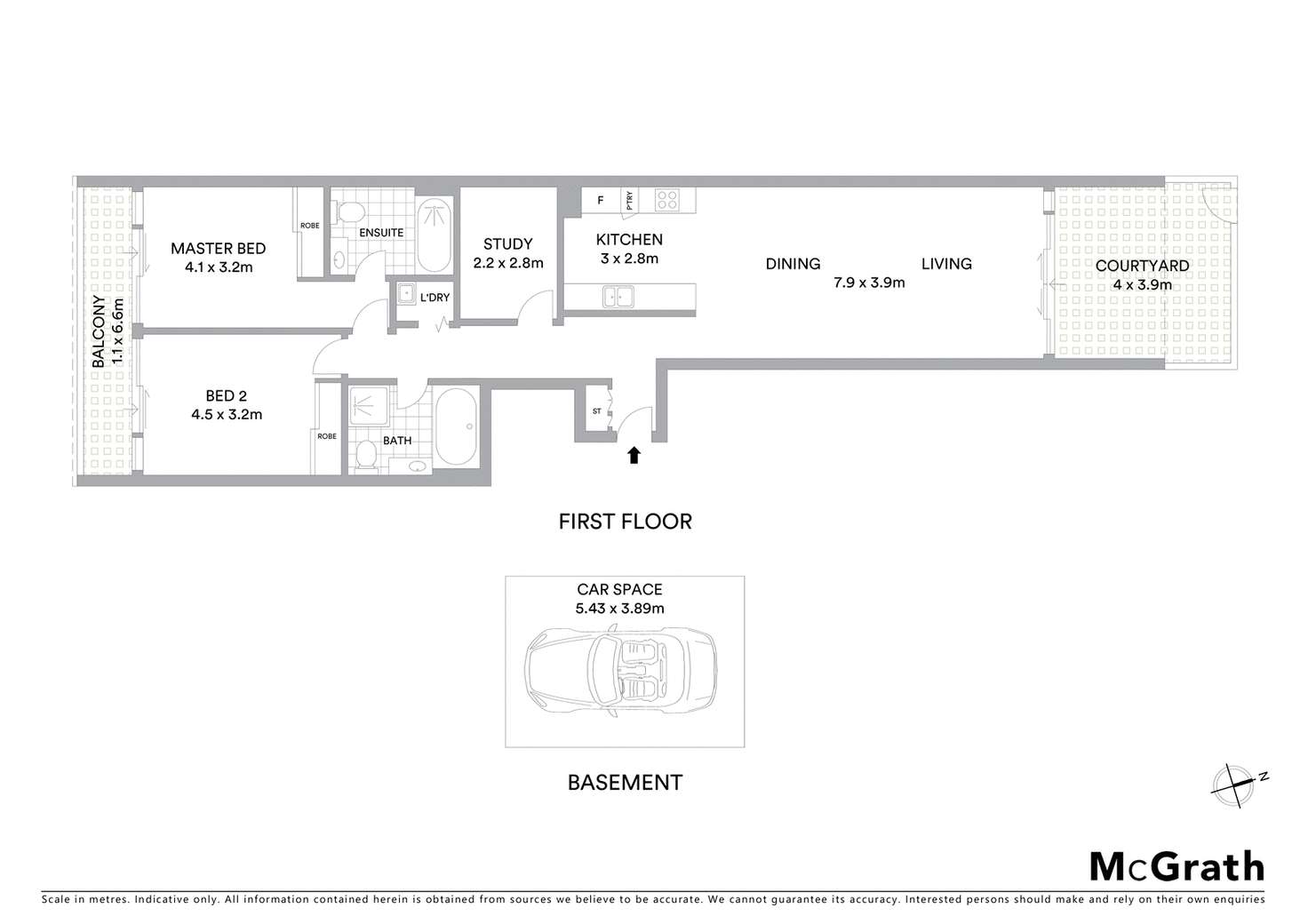 Floorplan of Homely apartment listing, 101B/1 Jack Brabham Drive, Hurstville NSW 2220