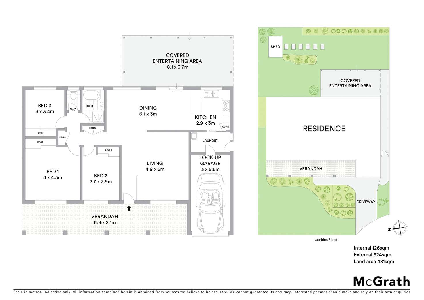 Floorplan of Homely house listing, 6 Jenkins Place, Blue Haven NSW 2262
