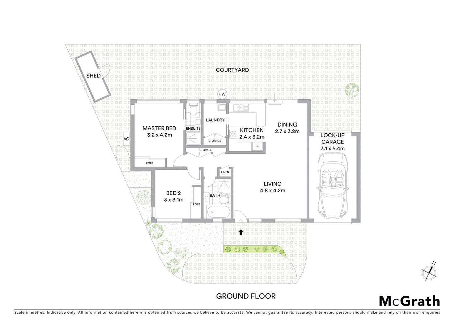 Floorplan of Homely villa listing, 4/2 Ponyara Road, Beverly Hills NSW 2209
