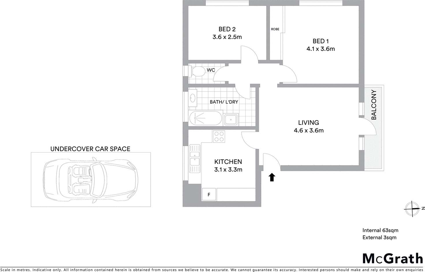 Floorplan of Homely apartment listing, 11/49 Hyde Street, Footscray VIC 3011