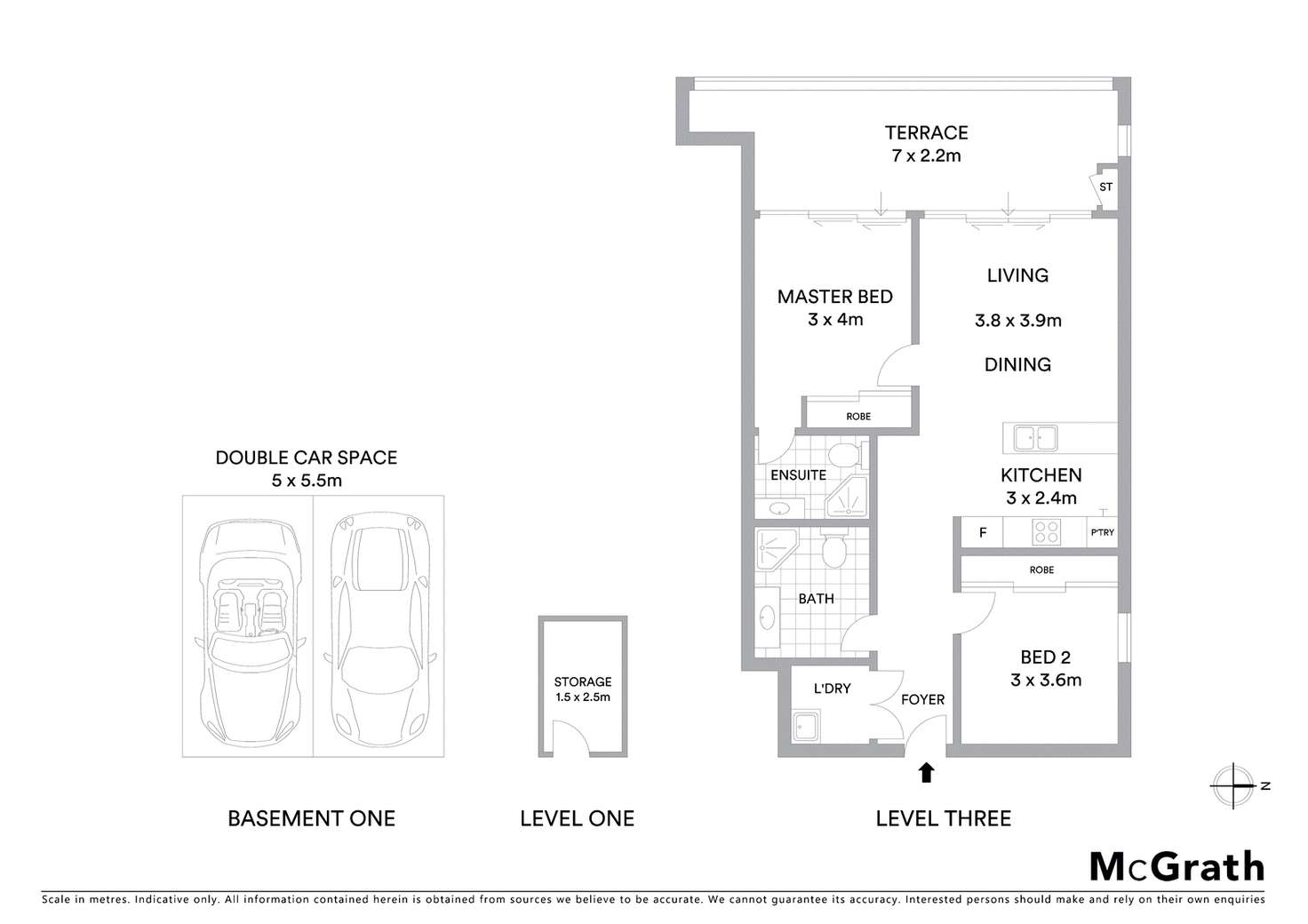 Floorplan of Homely apartment listing, 304B/34 Penshurst Street, Willoughby NSW 2068