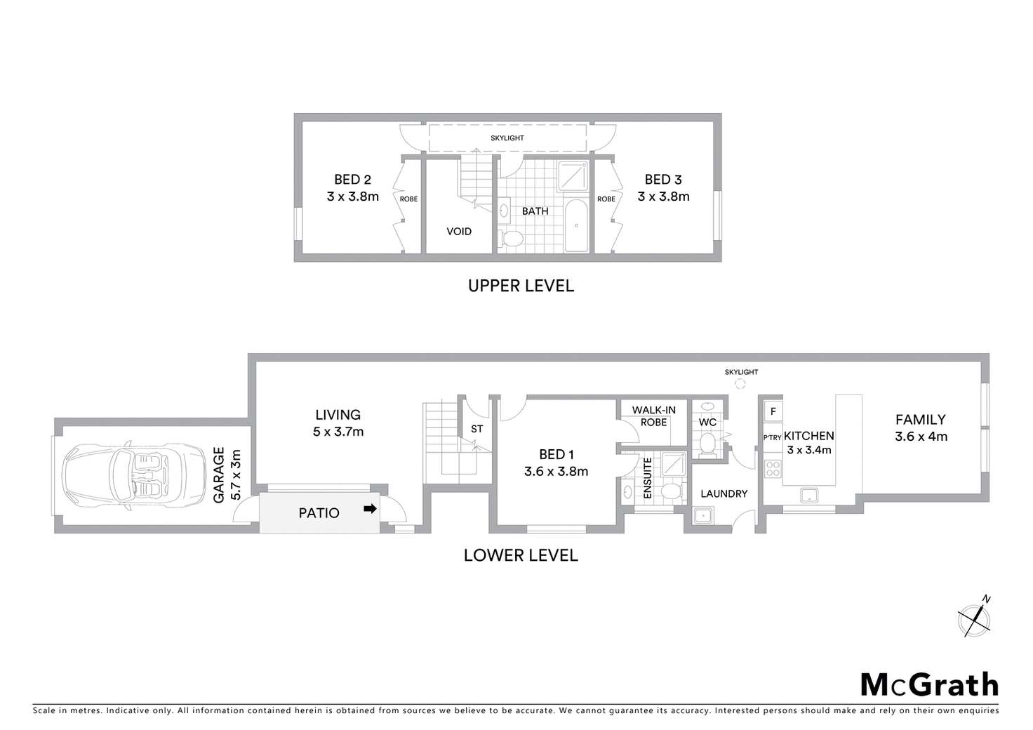 Floorplan of Homely semiDetached listing, 3 Clarke Street, Chatswood NSW 2067