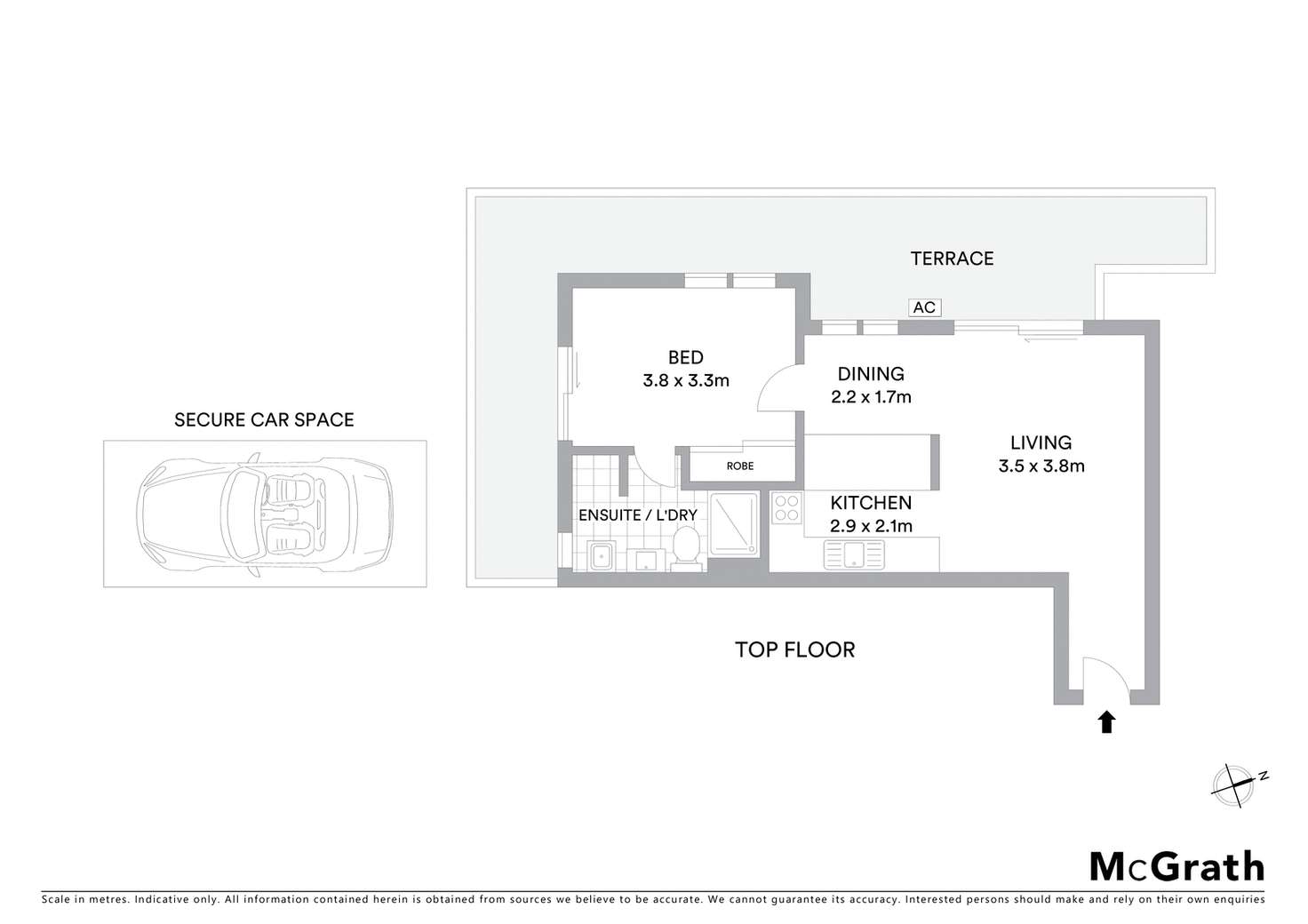 Floorplan of Homely apartment listing, 21/164 Campbell Parade, Bondi Beach NSW 2026