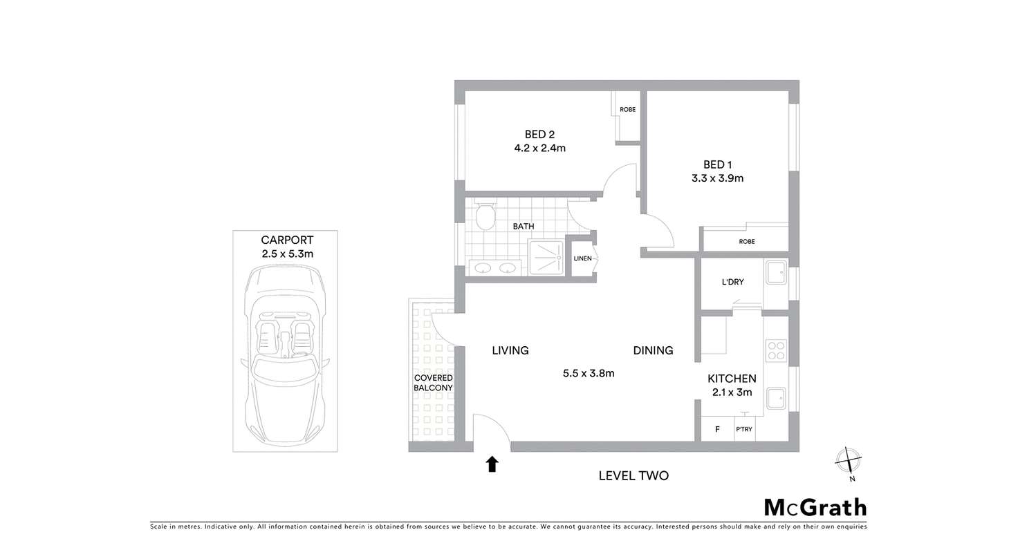 Floorplan of Homely unit listing, 13/142 Ernest Street, Crows Nest NSW 2065