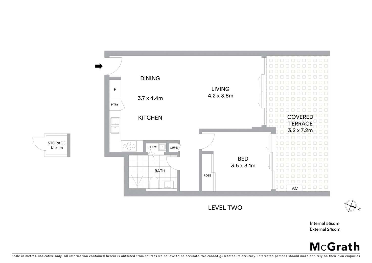 Floorplan of Homely apartment listing, 204/141 McEvoy Street, Alexandria NSW 2015