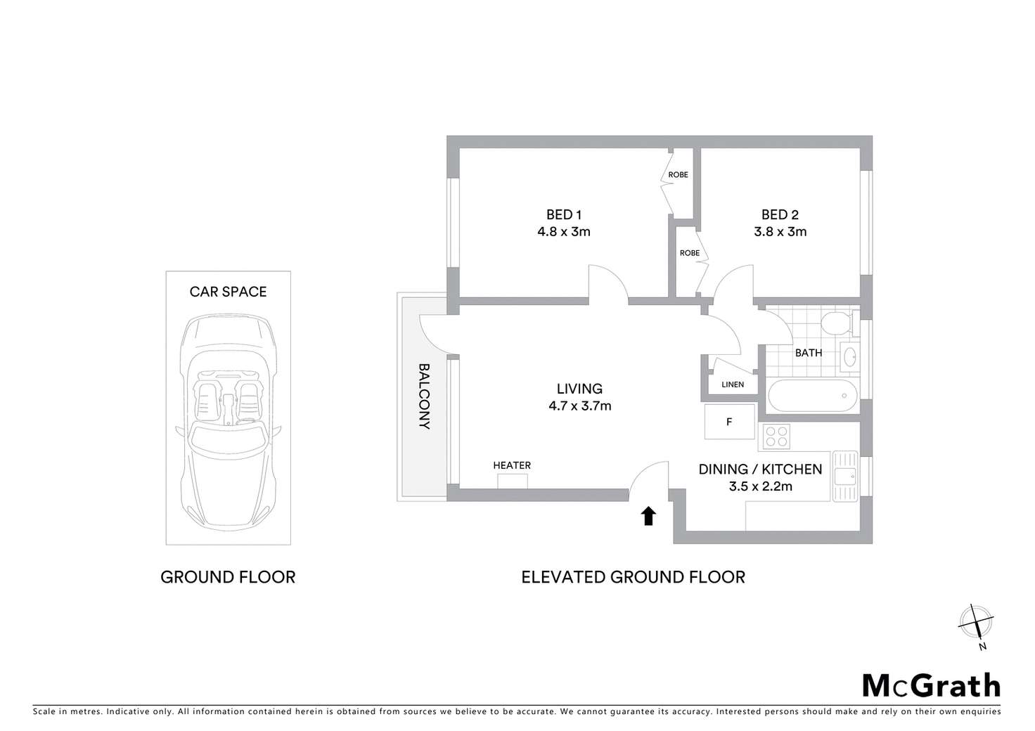 Floorplan of Homely apartment listing, 2/59 Carlisle Street, St Kilda VIC 3182